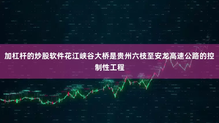 加杠杆的炒股软件花江峡谷大桥是贵州六枝至安龙高速公路的控制性工程