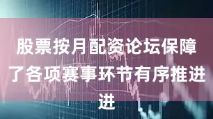 股票按月配资论坛保障了各项赛事环节有序推进